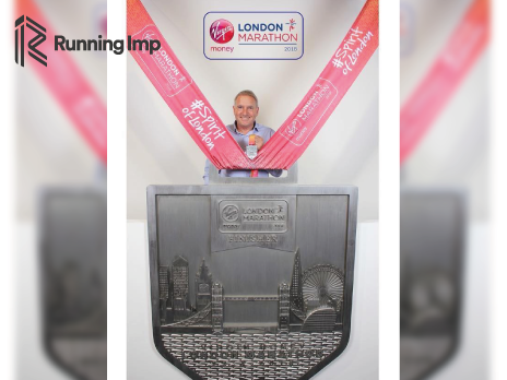 Co-CEO Chris Illsley with the London Marathon Medal 2018