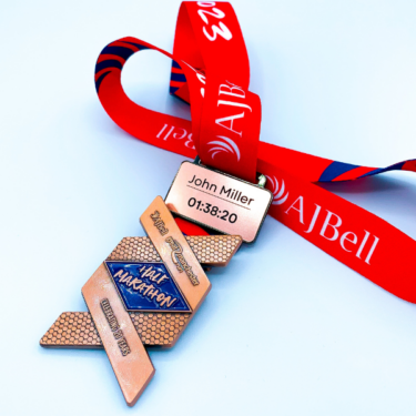 Bespoke Medals Website &#8211; Enamelled Medals &#8211; AJ Bell Great Manchester Run Half Marathon