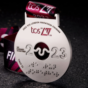 Bespoke Medals Website &#8211; Enamelled Medals &#8211; London Marathon 2023 Front