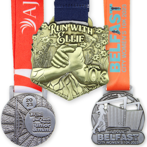 Bespoke Medals Website &#8211; Europa Medals &#8211; AJ Bell Great South Run Junior and Mini