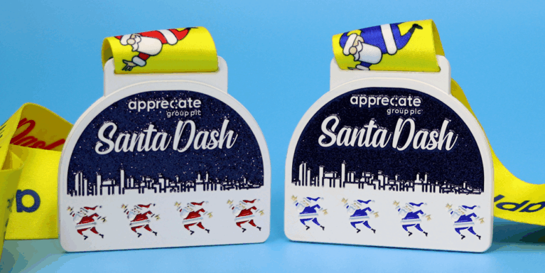 personalised santa medals